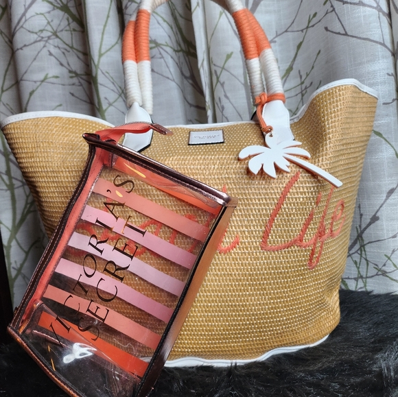 Victoria secret beach bag n clear bag - Picture 2 of 5